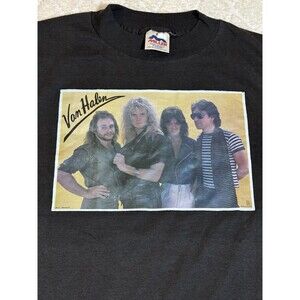 Vintage Early 1980s Van Halen Original Lineup USA Made Single Stitch Tee Size M